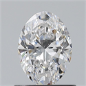 Diamante Natural 0.70 quilates, Ovalado , Color D, claridad VVS2 y certificado GIA