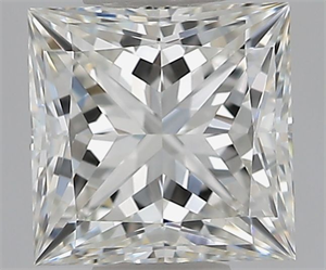 Picture of Natural Diamond 1.01 Carats, Princess with  Cut, H Color, IF Clarity and Certified by GIA