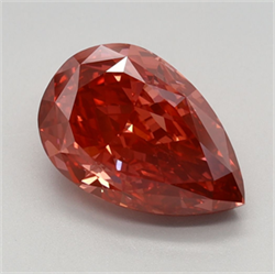 Picture of Lab Grown Diamond 3.00 Carats, Pear with  Cut, Fancy Vivid Pink Color, VVS2 Clarity and Certified by IGI