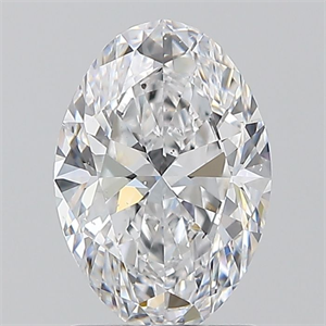 Picture of Natural Diamond 1.30 Carats, Oval with  Cut, D Color, SI1 Clarity and Certified by GIA