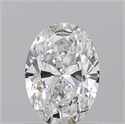 Natural Diamond 0.90 Carats, Oval with  Cut, E Color, VS2 Clarity and Certified by GIA