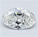 Diamante Natural 3.52 quilates, Ovalado , Color F, claridad VS1 y certificado GIA