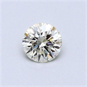 Diamante Natural 0.41 quilates, Redondo , Color M, claridad IF y certificado GIA