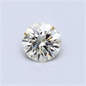 Diamante Natural 0.41 quilates, Redondo , Color M, claridad IF y certificado GIA