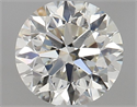 Natural Diamond 0.80 Carats, Round with Very Good Cut, K Color, SI1 Clarity and Certified by GIA