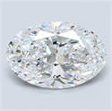 Natural Diamond 4.52 Carats, Oval with  Cut, E Color, VS2 Clarity and Certified by GIA