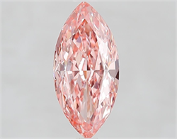 Picture of Lab Grown Diamond 2.08 Carats, Marquise with  Cut, Fancy Vivid Pink Color, VVS2 Clarity and Certified by IGI