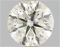 Natural Diamond 1.00 Carats, Round with Very Good Cut, N Color, I1 Clarity and Certified by GIA
