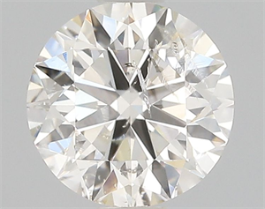 Picture of Natural Diamond 1.06 Carats, Round with Excellent Cut, I Color, SI2 Clarity and Certified by IGI