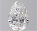 Natural Diamond 3.03 Carats, Pear with  Cut, E Color, SI2 Clarity and Certified by GIA