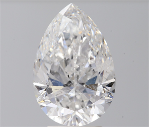 Picture of Natural Diamond 3.03 Carats, Pear with  Cut, E Color, SI2 Clarity and Certified by GIA