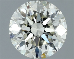 Picture of Natural Diamond 1.40 Carats, Round with Excellent Cut, K Color, SI2 Clarity and Certified by IGI