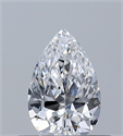 Diamante Natural 0.36 quilates, De pera , Color D, claridad VS2 y certificado GIA