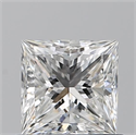 Natural Diamond 0.80 Carats, Princess with  Cut, F Color, VS2 Clarity and Certified by GIA
