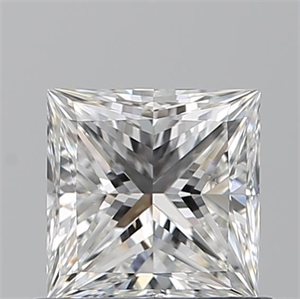Picture of Natural Diamond 0.80 Carats, Princess with  Cut, F Color, VS2 Clarity and Certified by GIA