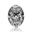 Diamante Natural 0.71 quilates, Ovalado , Color G, claridad VVS1 y certificado GIA