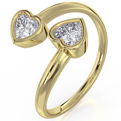 Toi Et Moi Lab diamonds 0.66 carat ring