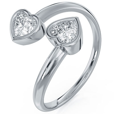 Toi Et Moi Lab diamonds 0.66 carat ring