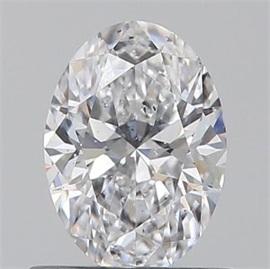 Foto Diamante Natural 0.60 quilates, Ovalado , Color D, claridad SI2 y certificado GIA de