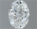 Natural Diamond 0.80 Carats, Oval with  Cut, E Color, VVS2 Clarity and Certified by GIA