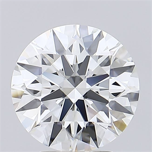 Picture of Lab Grown Diamond 3.58 Carats, Round with Ideal Cut, E Color, IF Clarity and Certified by IGI