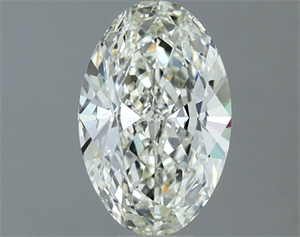 Foto Diamante Natural 0.90 quilates, Ovalado , Color J, claridad VVS1 y certificado IGI de