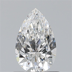 Picture of Natural Diamond 0.77 Carats, Pear with  Cut, F Color, IF Clarity and Certified by GIA