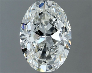 Picture of Natural Diamond 1.00 Carats, Oval with  Cut, G Color, SI1 Clarity and Certified by IGI