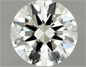 Natural Diamond 0.71 Carats, Round with Excellent Cut, K Color, VVS1 Clarity and Certified by GIA