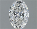Natural Diamond 1.01 Carats, Oval with  Cut, G Color, SI1 Clarity and Certified by IGI