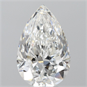 Diamante Natural 4.50 quilates, De pera , Color F, claridad VS2 y certificado GIA