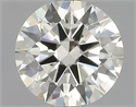 Natural Diamond 0.50 Carats, Round with Excellent Cut, L Color, VS2 Clarity and Certified by GIA
