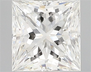Picture of Natural Diamond 0.52 Carats, Princess with  Cut, H Color, IF Clarity and Certified by GIA