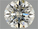 Natural Diamond 0.80 Carats, Round with Excellent Cut, K Color, VVS2 Clarity and Certified by GIA