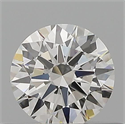 Natural Diamond 0.42 Carats, Round with Excellent Cut, G Color, VVS1 Clarity and Certified by GIA