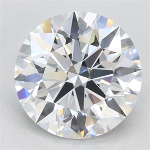Picture of Lab Grown Diamond 2.54 Carats, Round with Excellent Cut, D Color, VVS1 Clarity and Certified by GIA