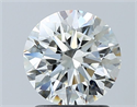 Diamante Natural 1.57 quilates, Redondo , Color G, claridad VVS1 y certificado IGI