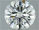 Natural Diamond 0.84 Carats, Round with Excellent Cut, I Color, VVS2 Clarity and Certified by IGI