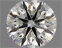 Natural Diamond 0.90 Carats, Round with Excellent Cut, H Color, VS2 Clarity and Certified by IGI