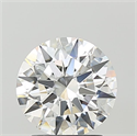 Lab Grown Diamond 2.09 Carats, Round with Ideal Cut, E Color, VVS1 Clarity and Certified by IGI