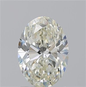 Picture of Natural Diamond 1.50 Carats, Oval with  Cut, K Color, VS1 Clarity and Certified by GIA