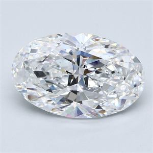 Foto Diamante Natural 4.01 quilates, Ovalado , Color D, claridad VS2 y certificado GIA de