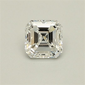 Foto Diamante Natural 0.40 quilates, Asscher , Color D, claridad SI1 y certificado GIA de