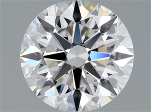 Picture of Natural Diamond 1.27 Carats, Round with Excellent Cut, D Color, FL Clarity and Certified by GIA