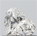 Natural Diamond 0.41 Carats, Heart with  Cut, G Color, VVS2 Clarity and Certified by GIA