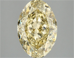 Picture of Lab Grown Diamond 3.08 Carats, Oval with  Cut, Fancy Intense Yellow Color, VS1 Clarity and Certified by IGI