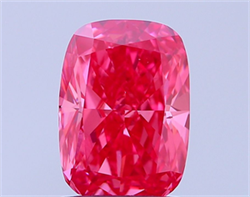 Picture of Lab Grown Diamond 1.53 Carats, CUSHION MODIFIED with  Cut, Fancy Vivid Pink Color, VS1 Clarity and Certified by IGI