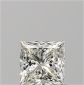 Natural Diamond 0.73 Carats, Princess with  Cut, J Color, VVS2 Clarity and Certified by GIA