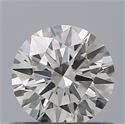 Natural Diamond 0.54 Carats, Round with Excellent Cut, H Color, VVS1 Clarity and Certified by GIA