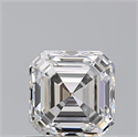 Natural Diamond 1.01 Carats, Asscher with  Cut, H Color, VVS1 Clarity and Certified by GIA